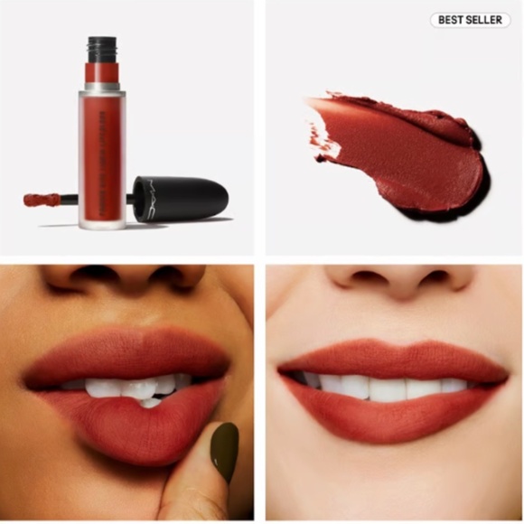 NIB MAC POWDER KISS LIQUID LIPCOLOUR IN "MARRAKESH-MERE" - Picture 1 of 6